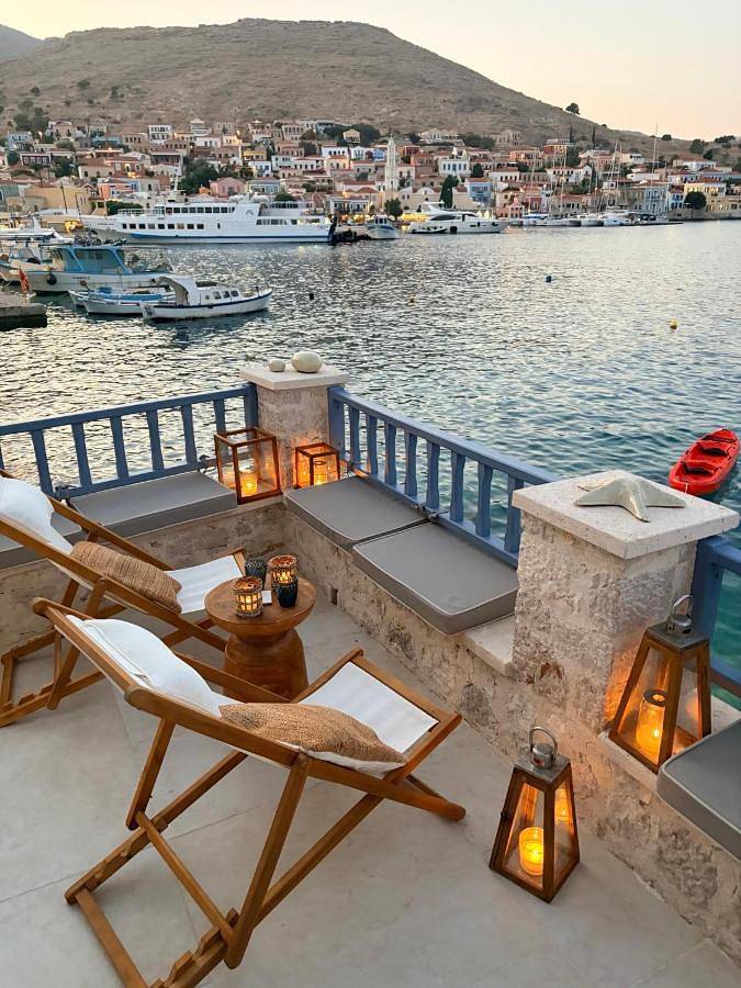 Ferienhaus für 3 Personen, mit Balkon und Terrasse sowie Ausblick auf Chalki