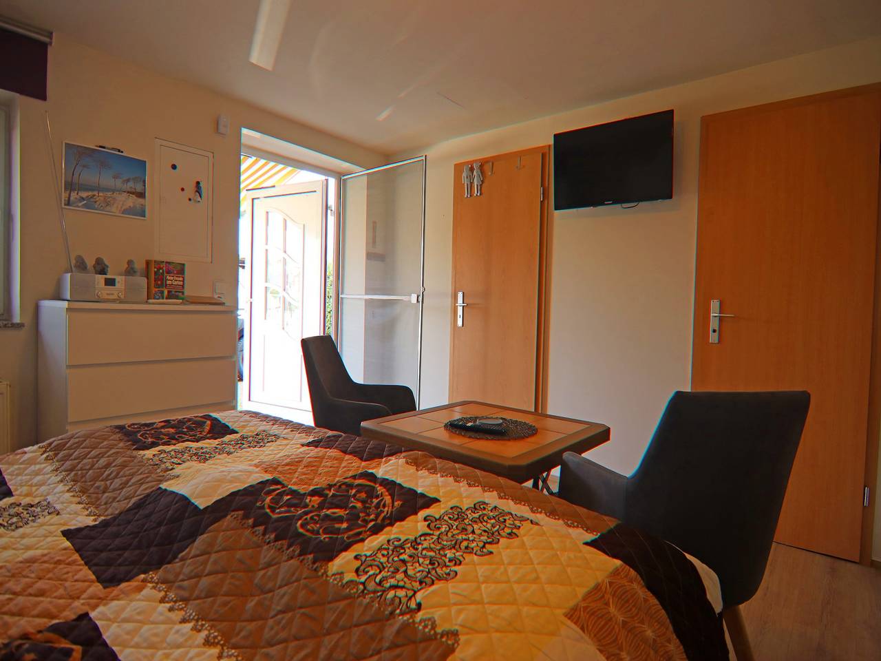 Charmante Ferienwohnung mit Grill in Rakow in Rakow, Salzhaff