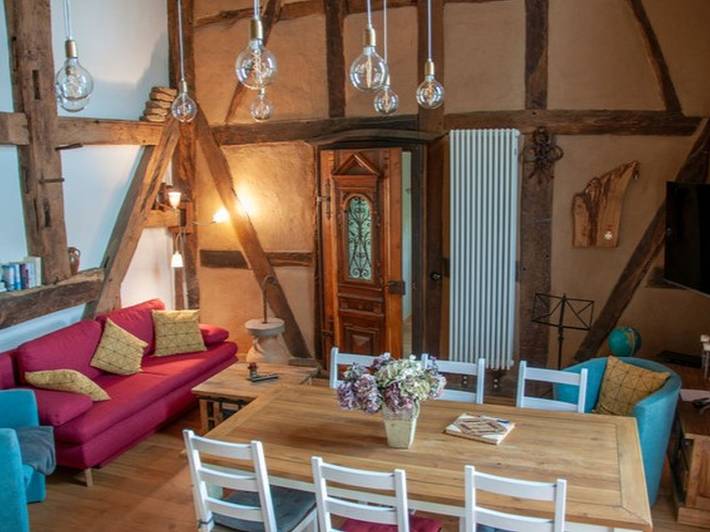 Ganze Ferienwohnung, FeWo Scheiche-Haus - Ferienwohnung Scheiche-Haus mit ca. 80 qm, 2 Doppelzimmer, 1 Wohn-/Essraum, max. für 5 Personen in Vogelsberg Region