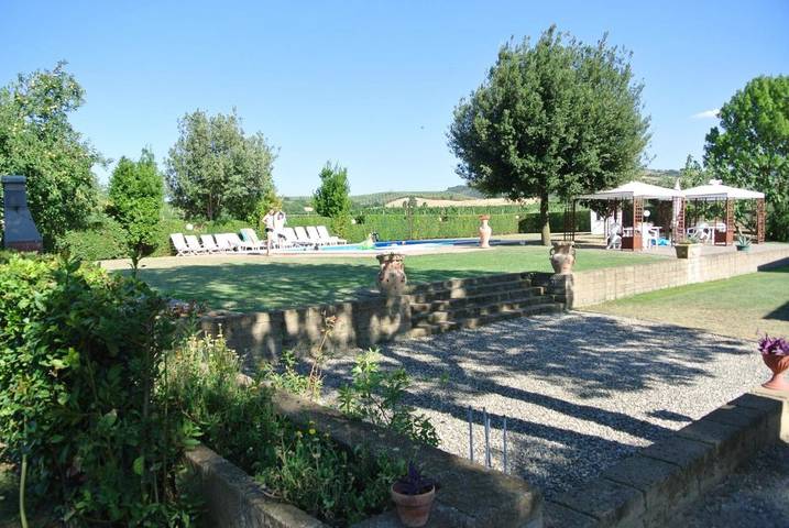 Agriturismo per 4 persone, con giardino e panorama nonché piscina in Campagnatico