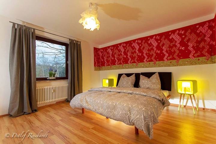 Ferienwohnung für 4 Personen, mit Terrasse und Garten sowie Ausblick in Beverstedt