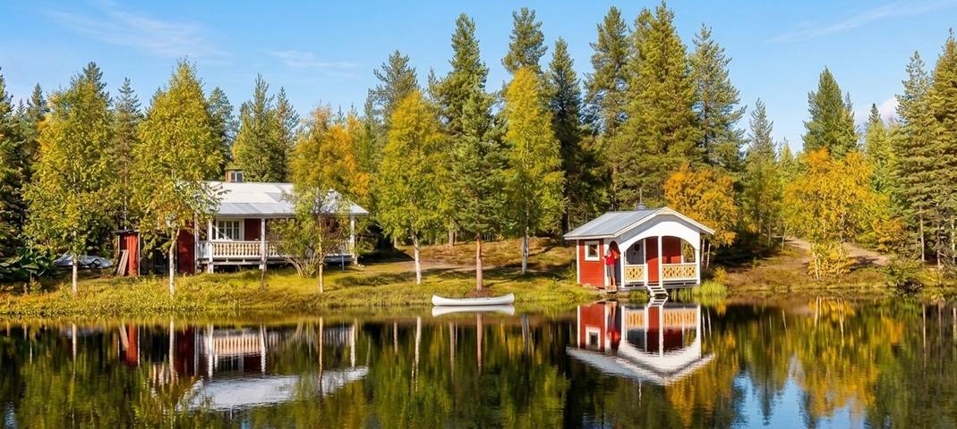Ferienhaus für 5 Personen, mit Sauna und Seeblick sowie Terrasse - 1