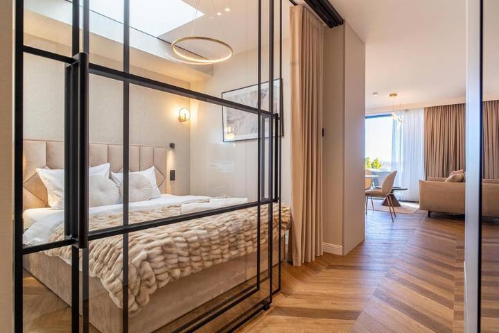 Ferienwohnung für 4 Personen, mit Sauna und Ausblick sowie Garten, mit Haustier in den Masuren