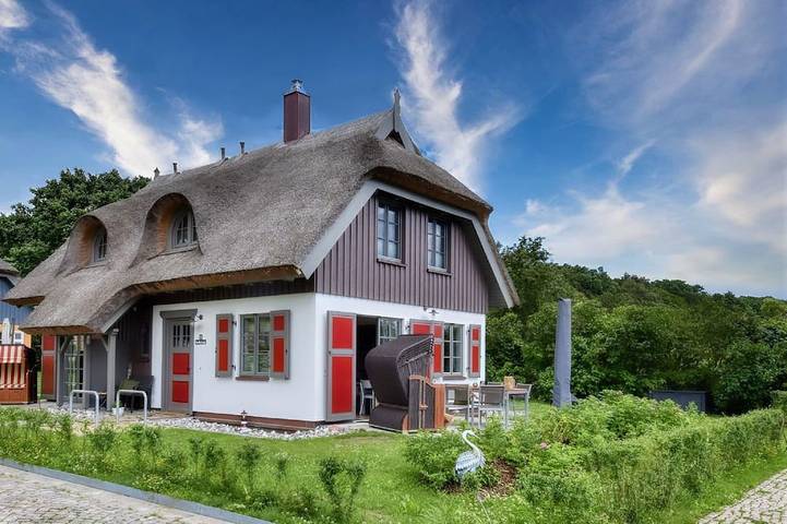 Ferienhaus für 4 Personen, mit Garten und Terrasse sowie Sauna
