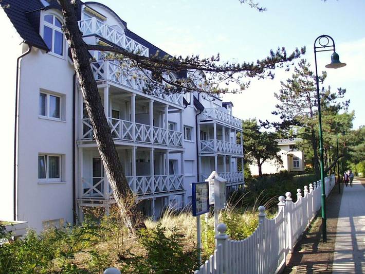 Ferienwohnung für 2 Personen, mit Balkon und Seeblick auf Usedom
