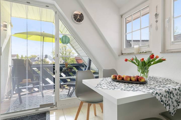 Studio für 4 Personen, mit Balkon und Garten