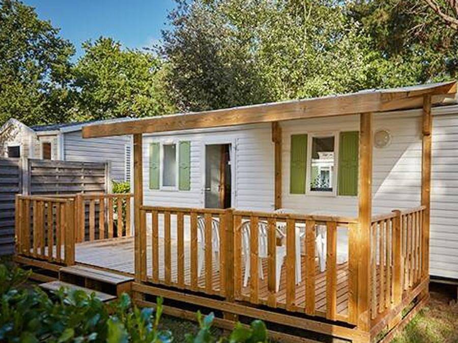 Camping Le Ried   - Stacaravan 2 personen - Mobile-home | Klassiek | 1 Slaapkamers | 2 Pers. | Verhoogd terras | 1 badkamer | Tv in Boofzheim, Regio Sélestat-Erstein