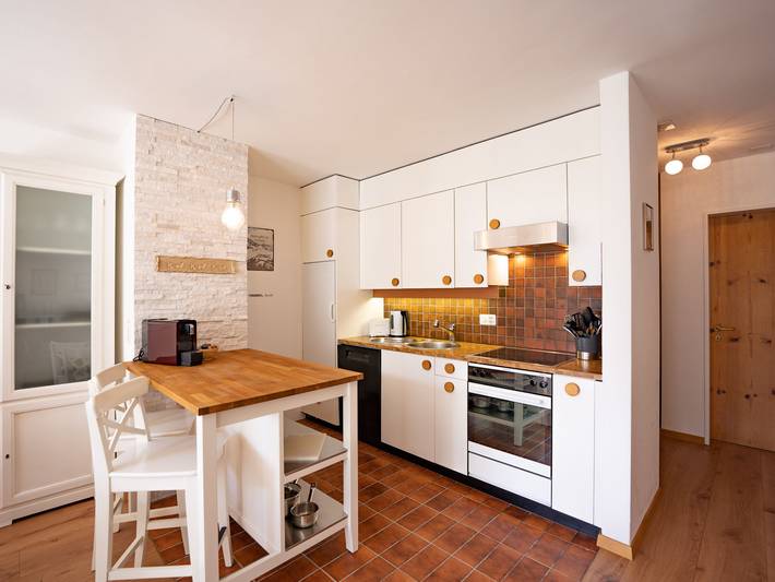 Ferienwohnung für 2 Personen, mit Balkon und Garten sowie Sauna und Ausblick in Pontresina - 3