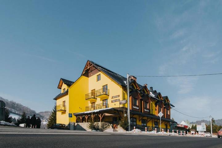 Hotel dla 2 osób, z Balkon i Taras oraz Ogród i Widok w Piwniczna-Zdrój