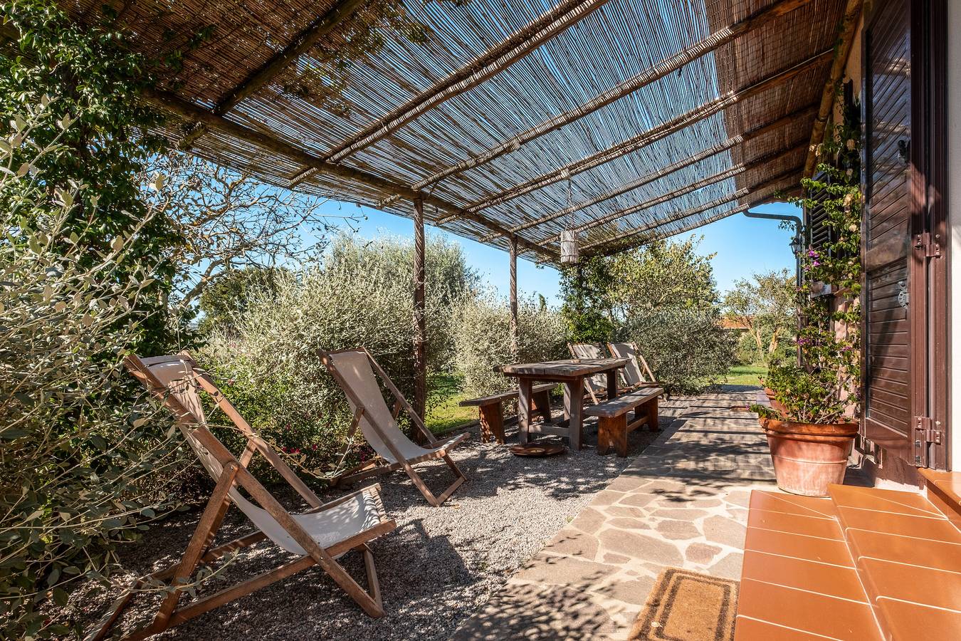 Ganze Wohnung, Apartment 'Agriturismo Vallerana Il Noce' mit privater Terrasse, Wlan und Klimaanlage in Capalbio, Grosseto Provinz