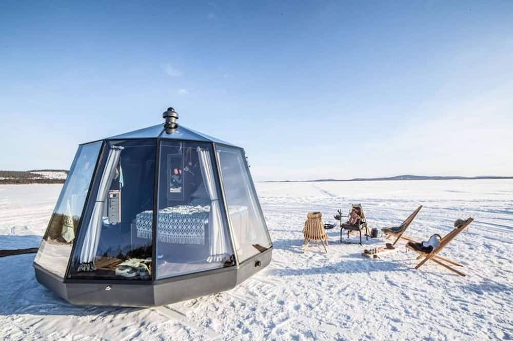 Glaszimmer Luxuriöser Urlaub für zwei - wildes Naturerlebnis in Schweden! in Jokkmokk, Lappland (Schweden)