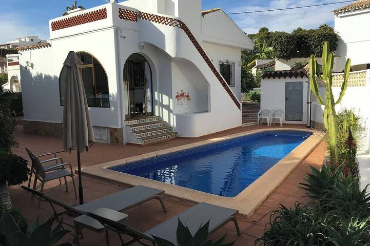 Maison de vacances pour 4 personnes, avec balcon et jardin dans La Fustera