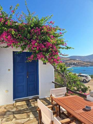 Ferienwohnung für 4 Personen, mit Ausblick und Garten, kinderfreundlich auf Mykonos