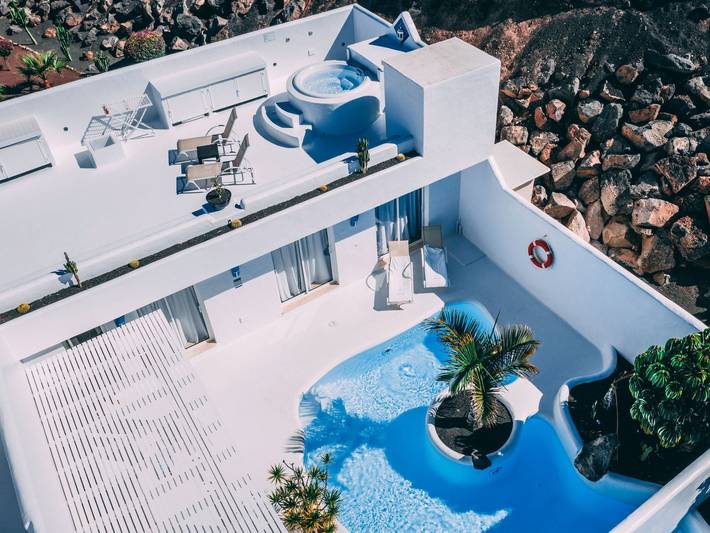 Loft per 6 persone, con piscina e terrazza nonché giardino in Fuerteventura