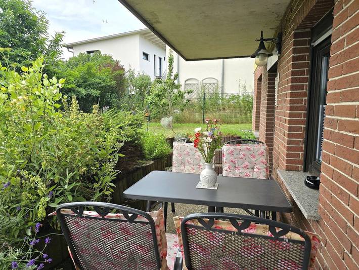 Ferienwohnung für 5 Personen, mit Terrasse und Garten sowie Ausblick