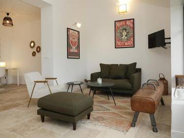 Gîte pour 4 personnes, avec jardin ainsi que terrasse et vue, animaux acceptés dans Courteuil