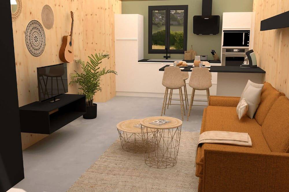 Lodge - Escale avec coin cuisine et terrasse privée in Nébouzat, Parc naturel régional des Volcans d'Auvergne