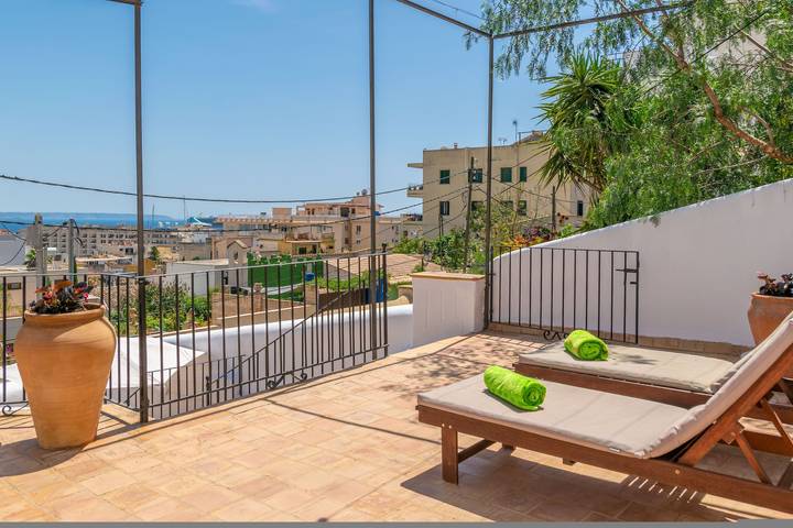 Apartamento para 8 personas, con jardín en Cala Major