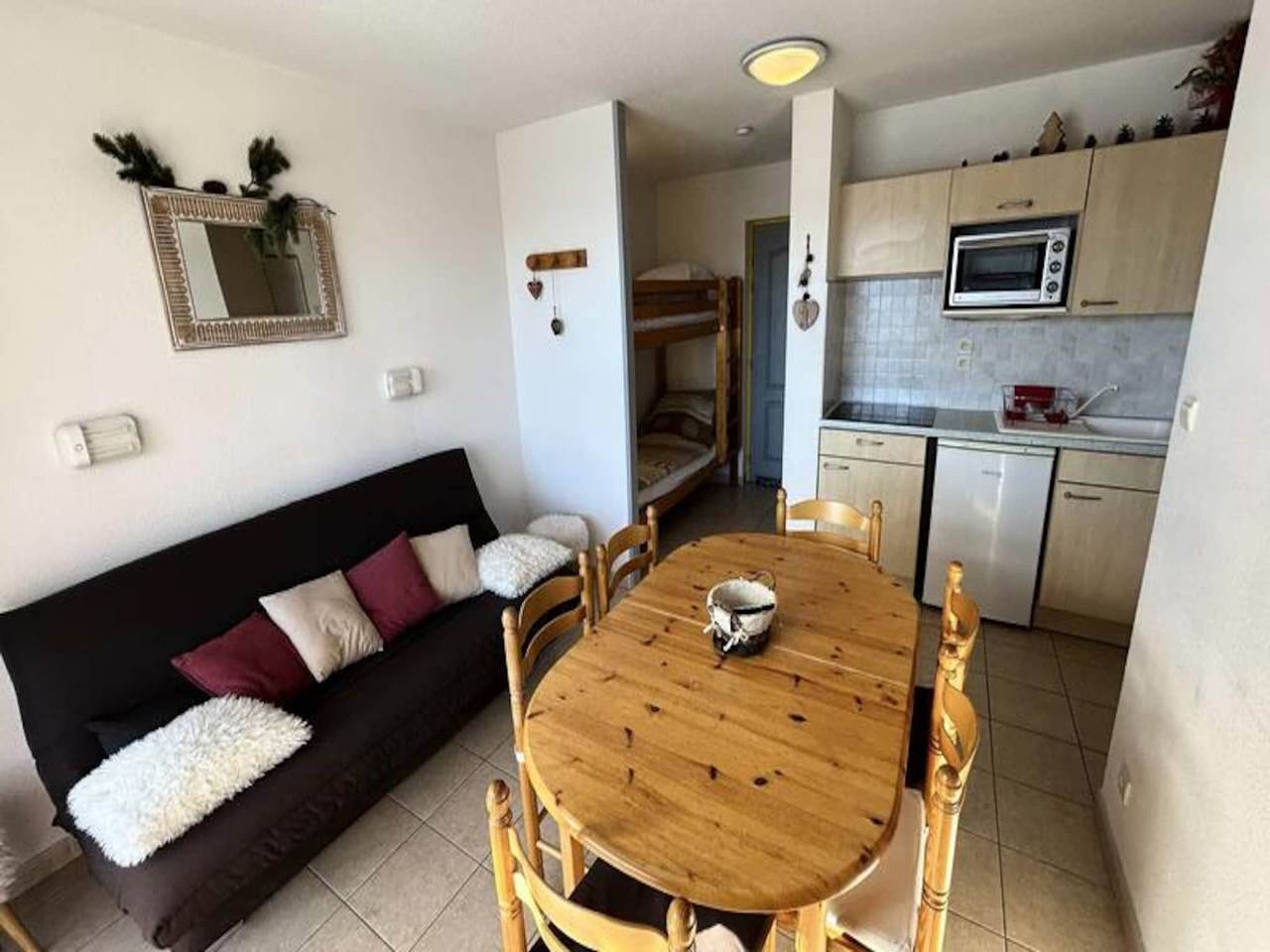 Apartamento entero, 2 værelser til 4 personer in Réallon, Parque Nacional de los Ecrins