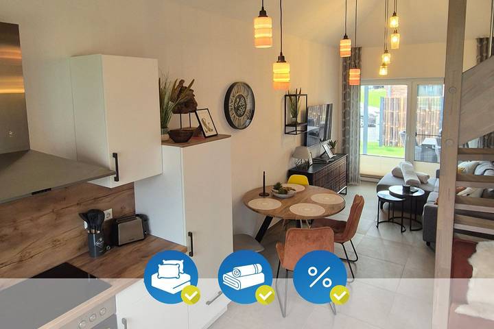 Ferienhaus für 6 Personen, mit Garten und Ausblick in Jade