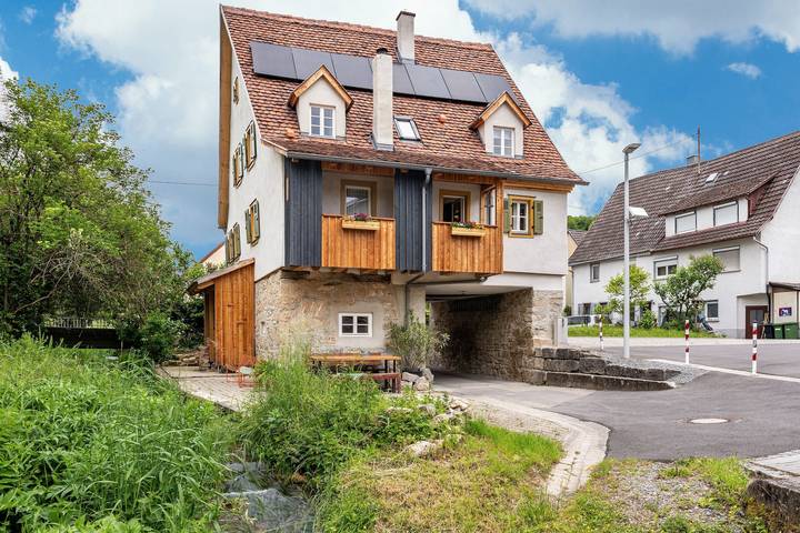 Ferienhaus für 5 Personen, mit Balkon und Garten in Hohenlohe