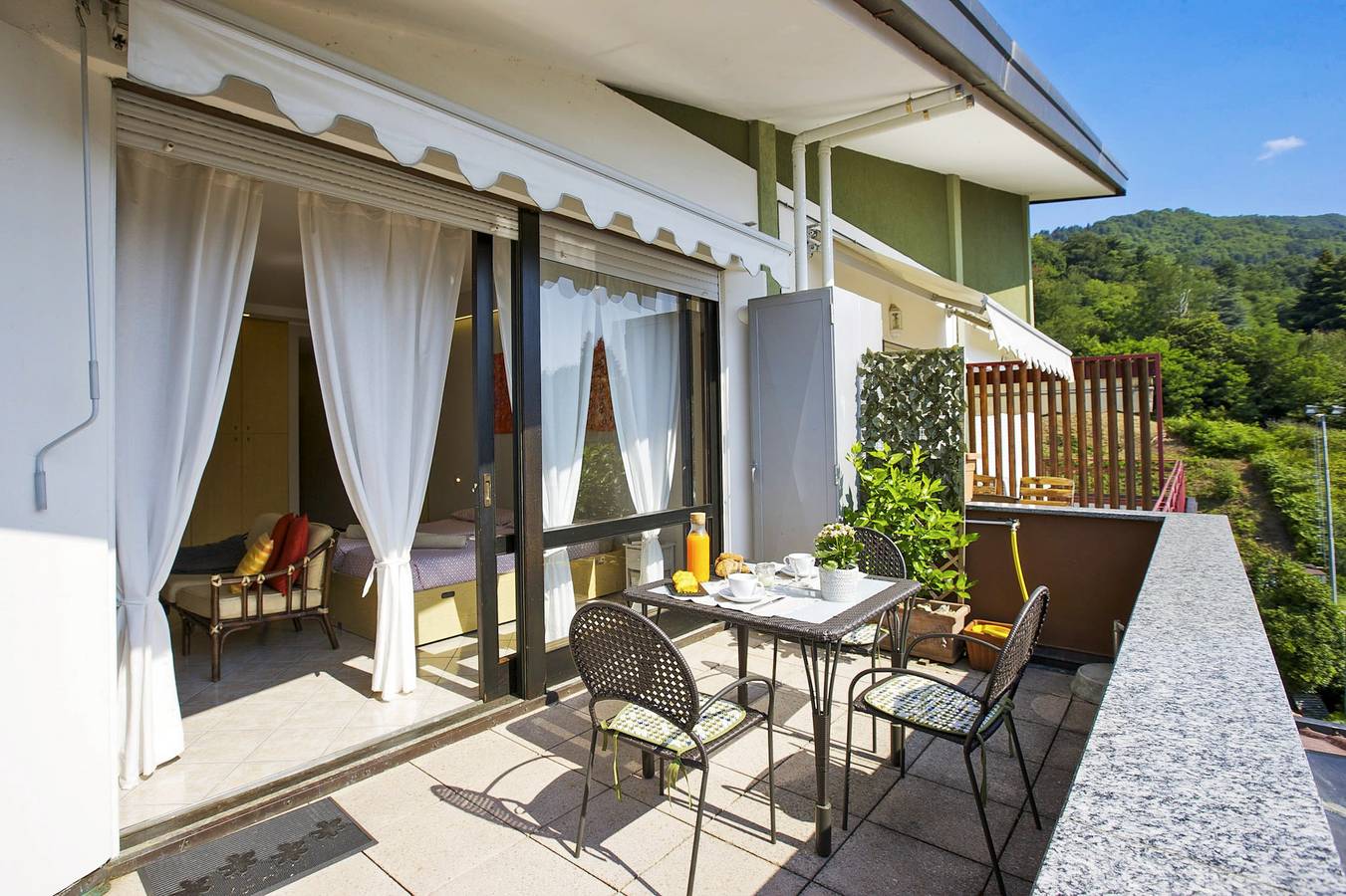 Geheel appartement, Vakantieappartement voor 3 personen met balkon in Susello, Ghiffa