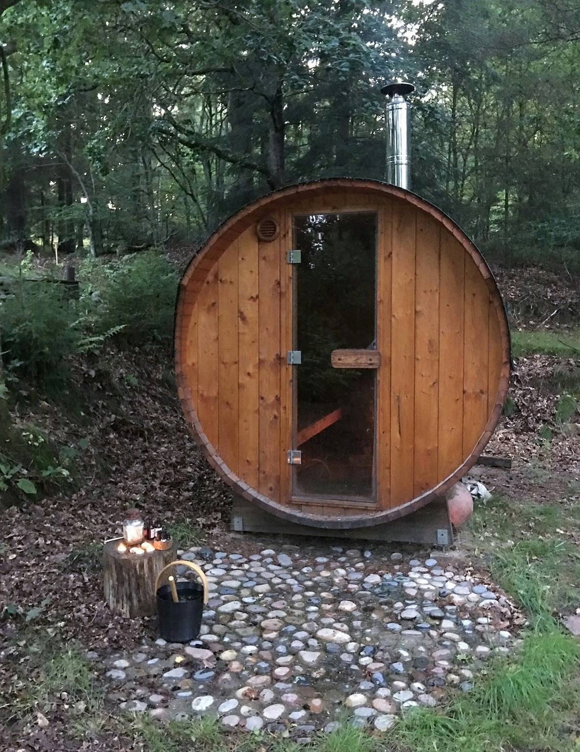 Skulpturales Haus mit Sauna am Thorsø in Silkeborg