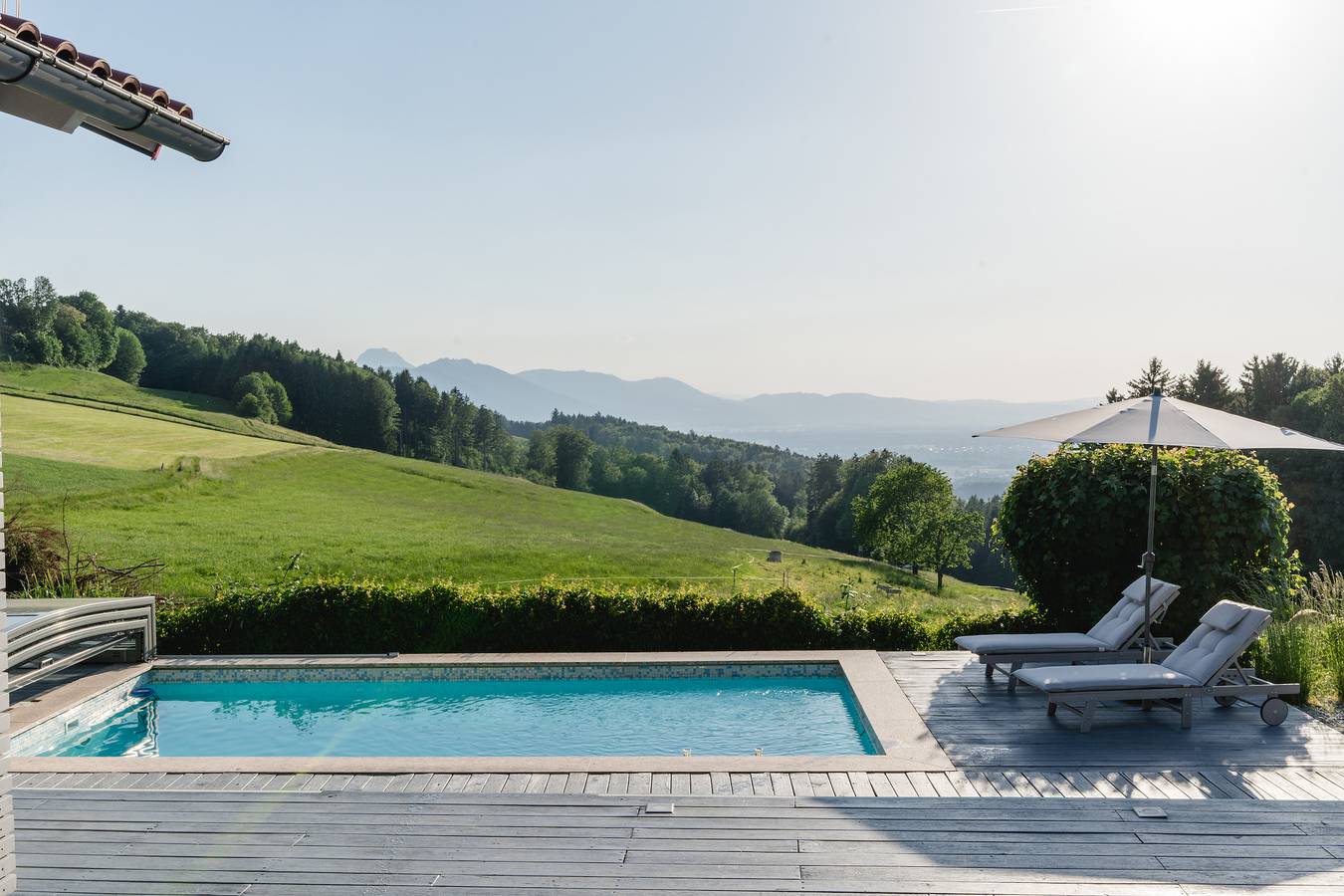 Panoramalodge Samerberg - Ferienhaus 200 m² mit privatem Pool für max. 6 Personen in Samerberg, Bayerische Alpen