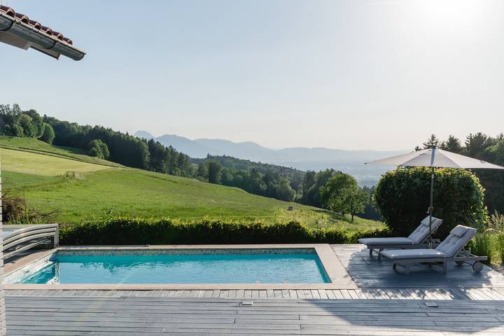Ferienhaus für 6 Personen, mit Sauna und Pool sowie Garten und Seeblick im Chiemgau - 3