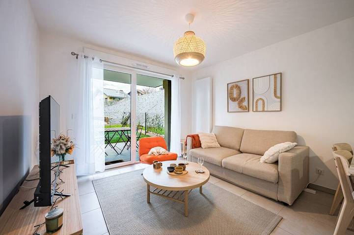 Appartement de vacances pour 4 personnes, avec jardin