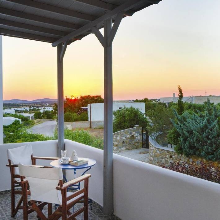 Appartement de vacances pour 3 personnes, avec Balcon et Terrasse ainsi que Jardin et Vue