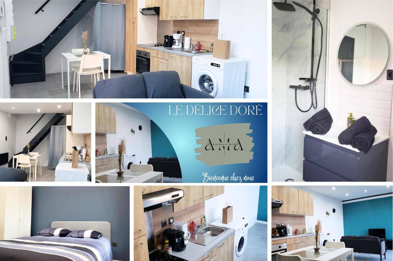 Appartement entier, Le Délice doré - Wifi - Parking Privée in Lens, Région de Lens