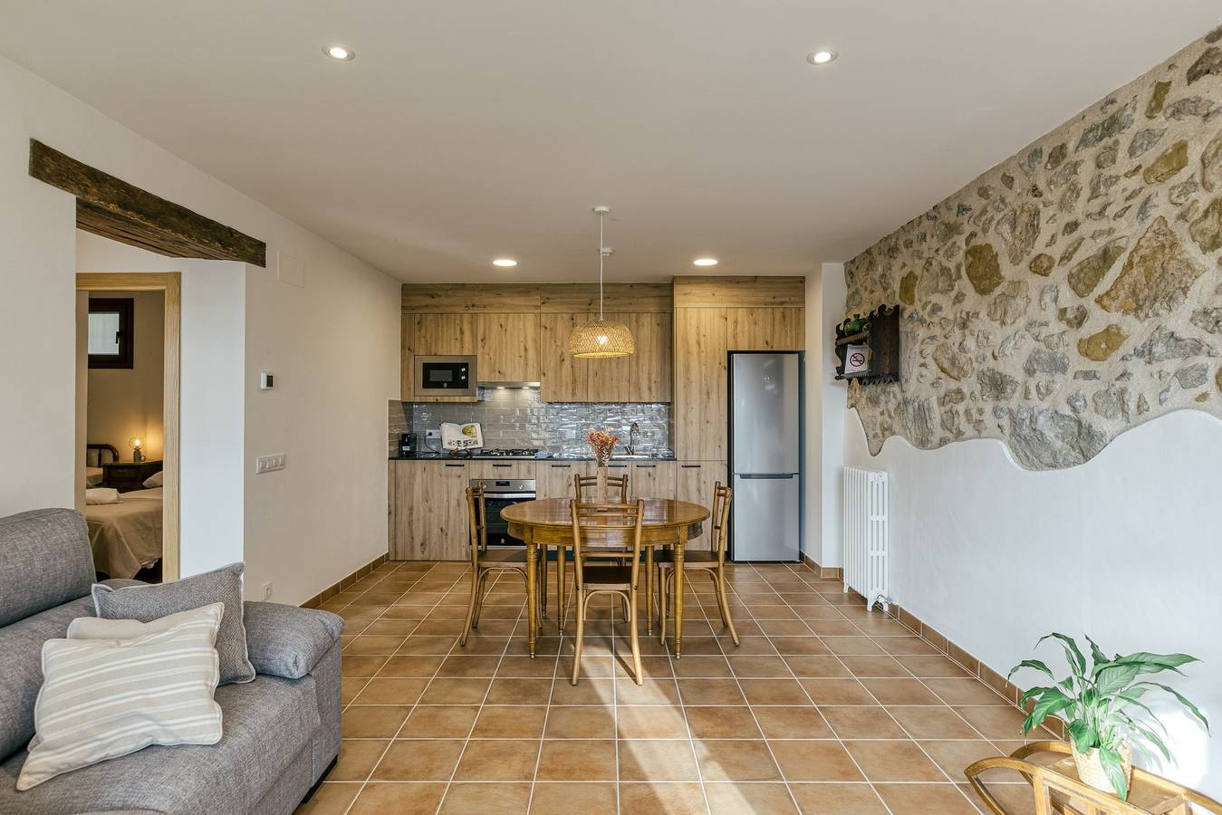 Casa de vacaciones 'La Cabanya De La Rovira' con vistas a la montaña, terraza y Wi-Fi in Vall de Bas, Garrotxa