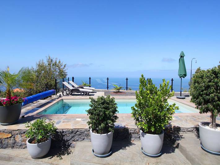 Ferienhaus für 5 Personen, mit Pool und Garten sowie Terrasse und Ausblick auf La Palma - 4