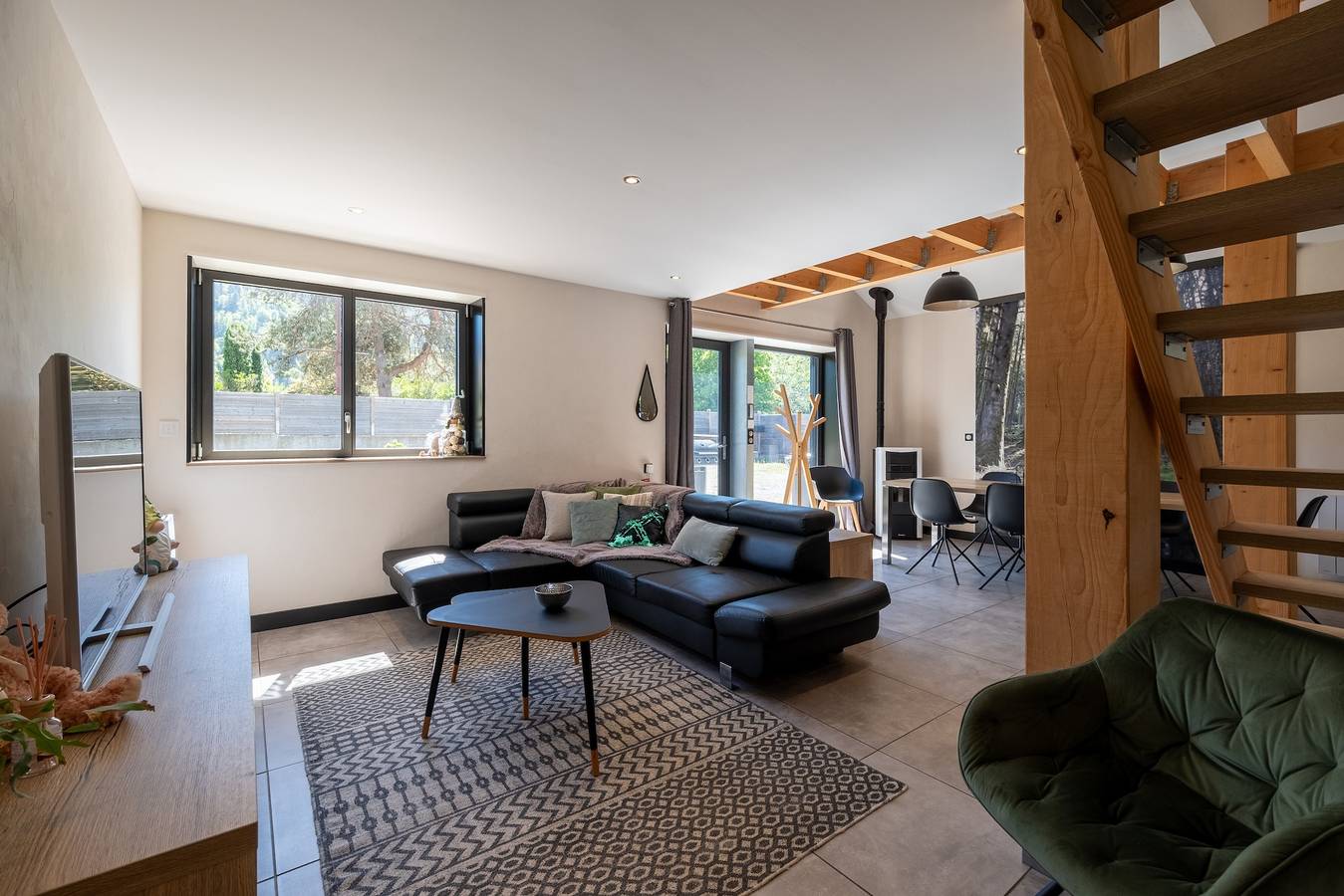 Gran Gîte Les Hangars: terraza sur, 4 habitaciones, sauna y bañera - Sábanas y limpieza incluidas in Saulxures-sur-Moselotte, Parque natural regional de los Ballons des Vosges