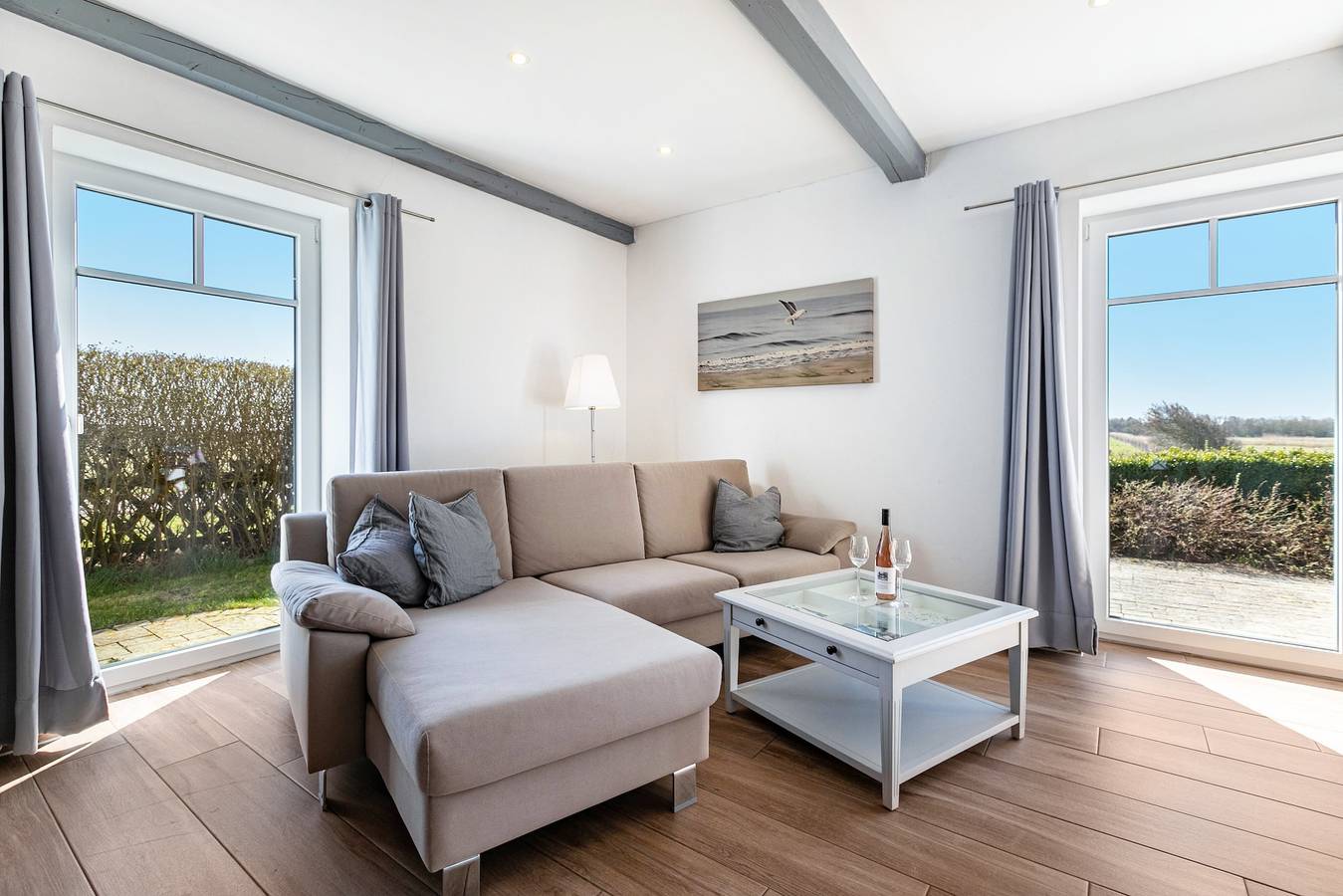 Ganze Wohnung, Ferienwohnung '1_fewo Backbord' mit Gemeinschaftsgarten und Wi-Fi in Pellworm, Nordseeküste