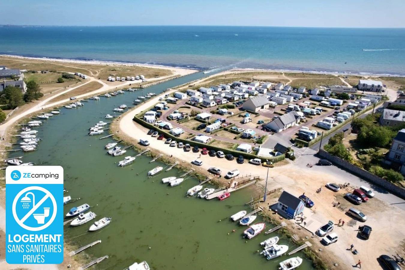 Zecamping 3 étoiles toboggans dog friendly locatif 5m2 4 pers in Quinéville, Cherbourg en omgeving