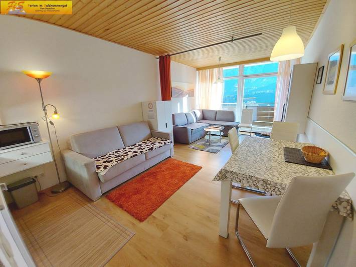 Ferienwohnung für 3 Personen, mit Balkon und Garten sowie Sauna und Ausblick in Tauplitz
