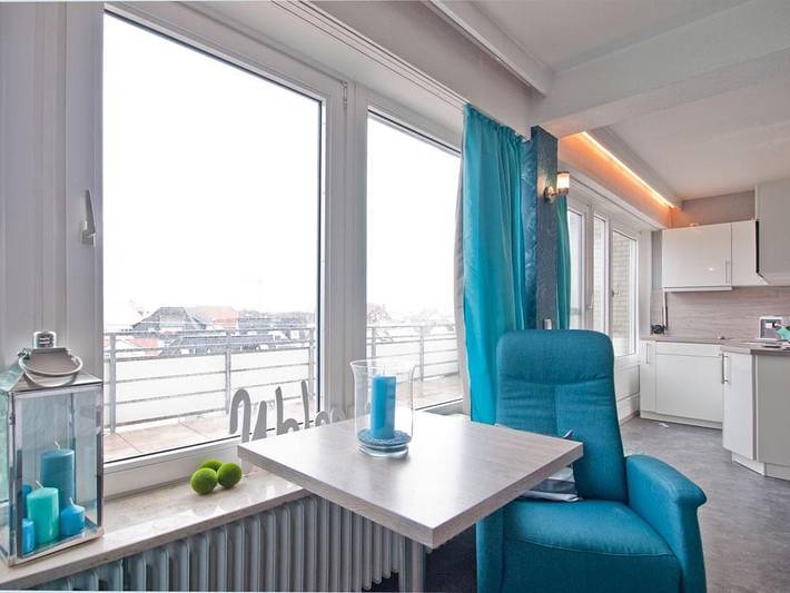 Ferienwohnung für 2 Personen, mit Balkon und Pool sowie Sauna auf Norderney