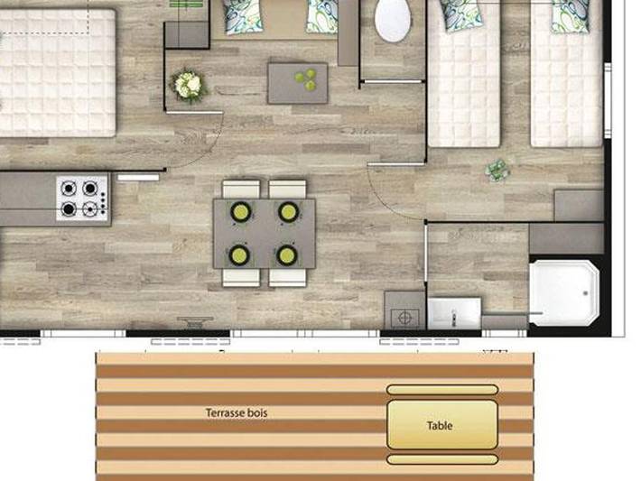 Camping pour 4 personnes, avec bassin pour enfant dans les Bouches-du-Rhône - 2