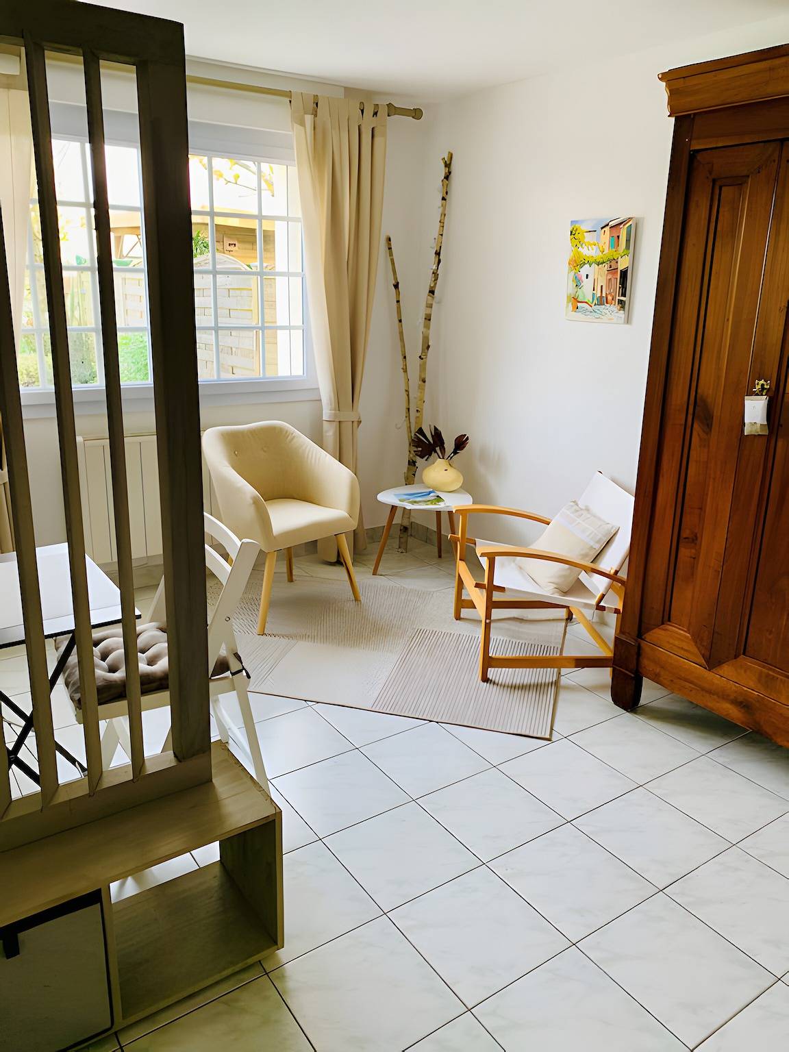 Chambre d'hôtes « Un Détour Entre Mer et Campagne » avec terrasse, jardin partagés et Wi-Fi in Pluneret, Côte des Mégalithes