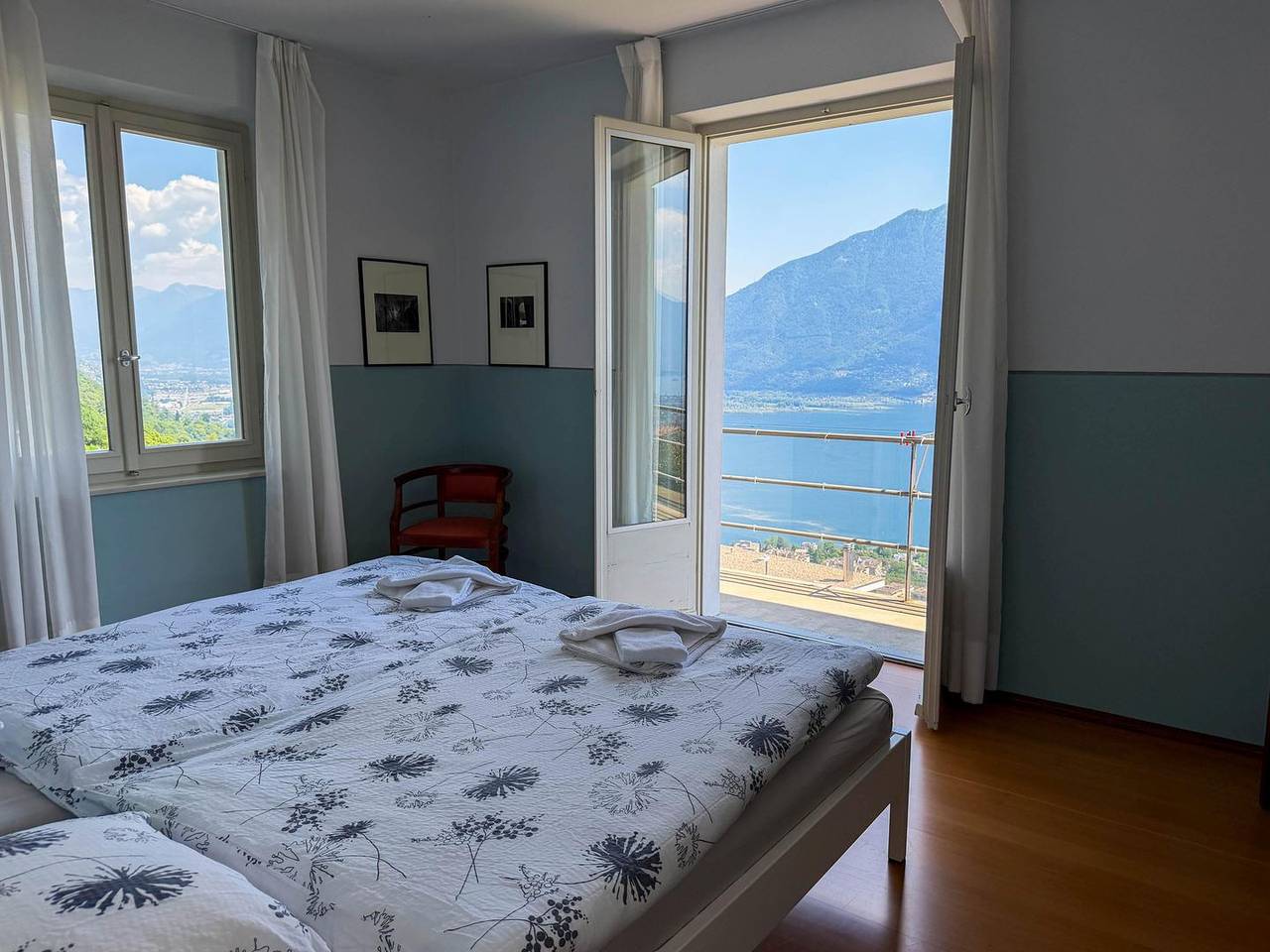 Gepflegtes Tessiner Einfamilienhaus am Sonnenhang über Locarno mit Panoramasicht in Brione sopra Minusio, Tessiner Alpen
