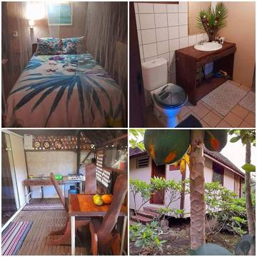 Gîte pour 3 personnes, avec jardin ainsi que vue et balcon dans Atuona