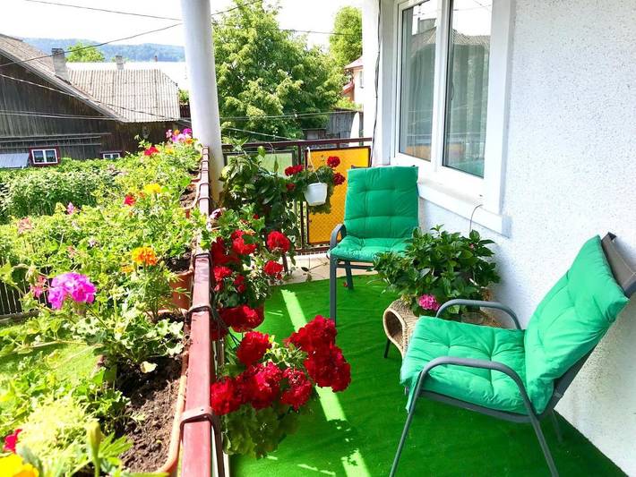 Appartement de vacances pour 3 personnes, avec balcon et jardin