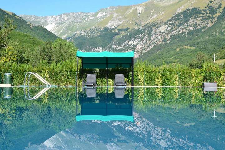 B&b per 4 persone, con Terrazza e Giardino nonché Piscina in Parco nazionale dei Monti Sibillini