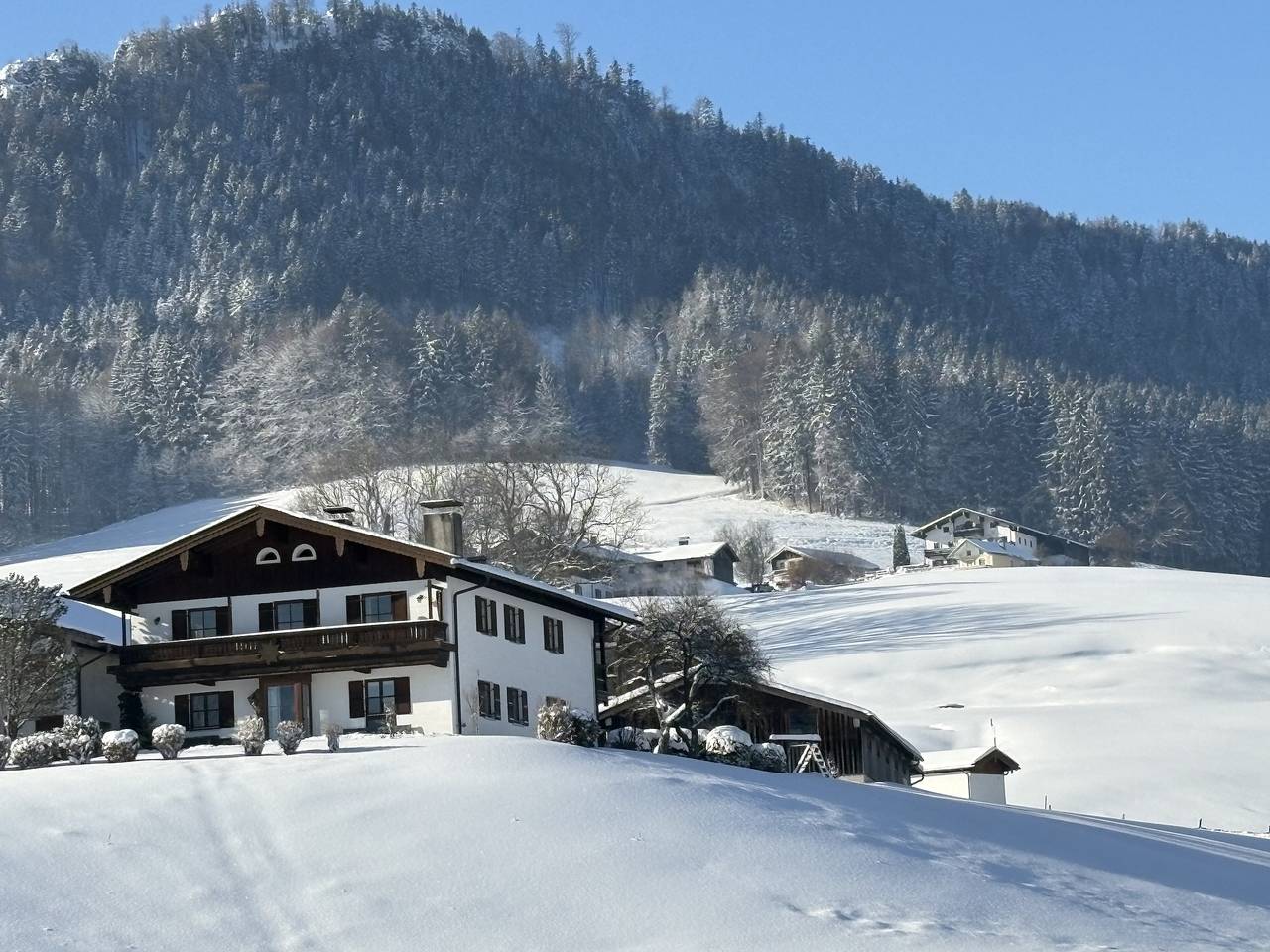 Ferienhof Kecht inkl. Chiemgaukarte - Ferienwohnung Westernberg 55qm, Terr., Küche, 1 Schlafzimmer, 1 Wohnschlafz. in Ruhpolding, Bayerische Alpen