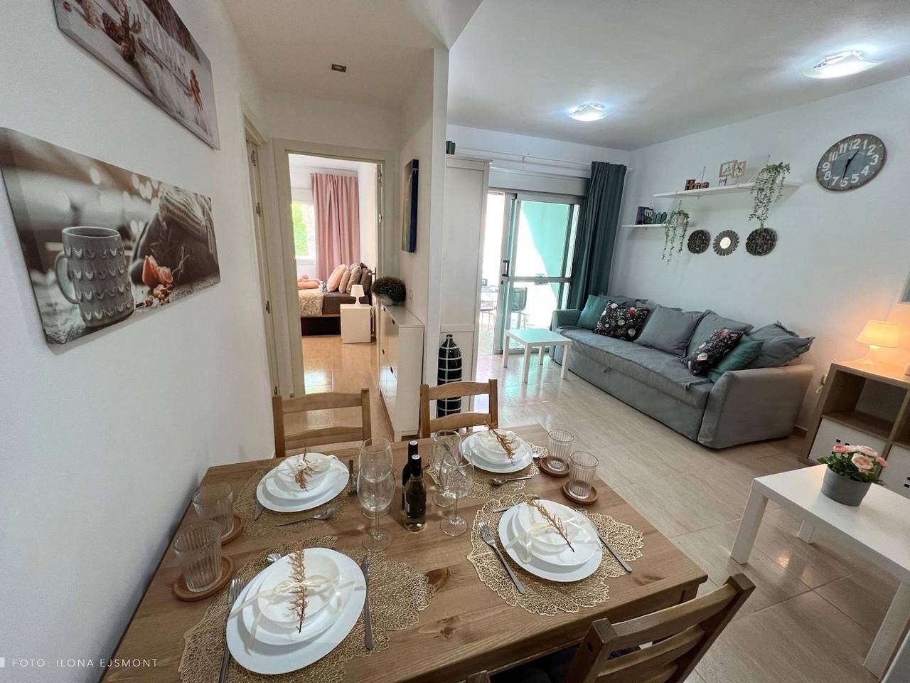 Apartamento Isla Feliz: piscina comunitaria, terraza privada y wifi en San Miguel de Abona in Las Adelfas, San Miguel de Abona