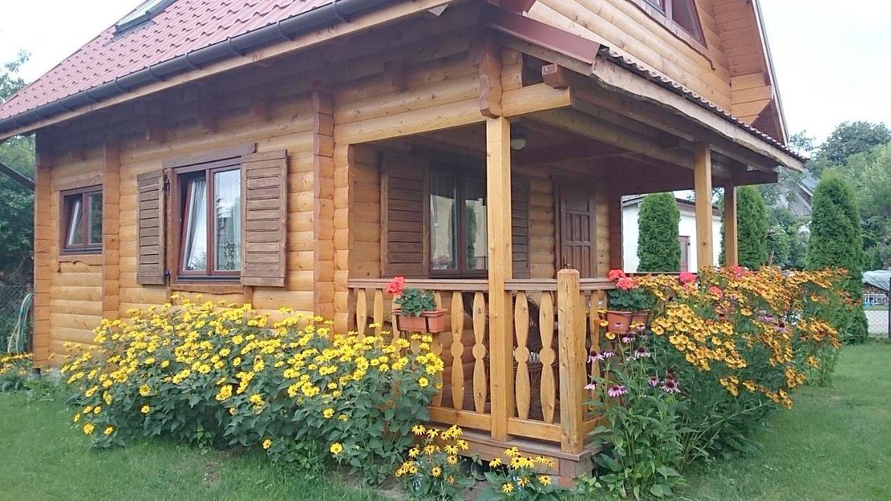 Letniskowy domek z bala w Mikołajkach in Mikołajki, Powiat mrągowski