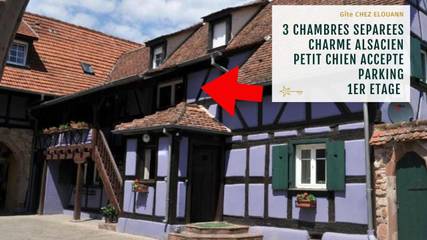 Gîte pour 6 personnes, avec balcon à Ebersheim