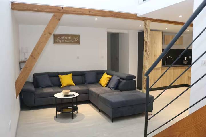 Ferienhaus 'Gîte La Grange De Liz&el' mit privater Terrasse, WLAN und Klimaanlage in Osthouse, Region Sélestat-Erstein